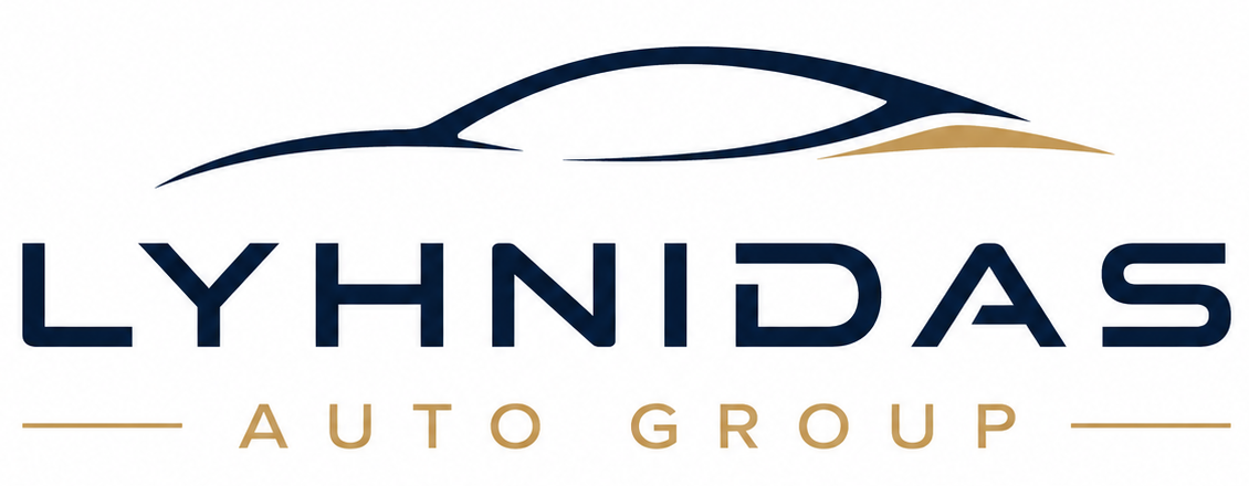 Lyhnidas Auto Group logo with car silhouette